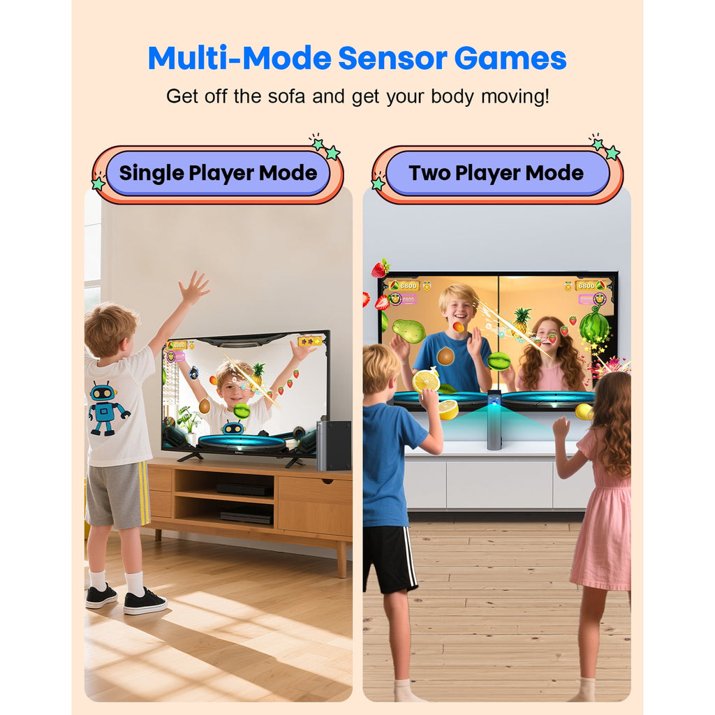 JIUMESS Motion Video Game Console for TV, Family Game System for Kids